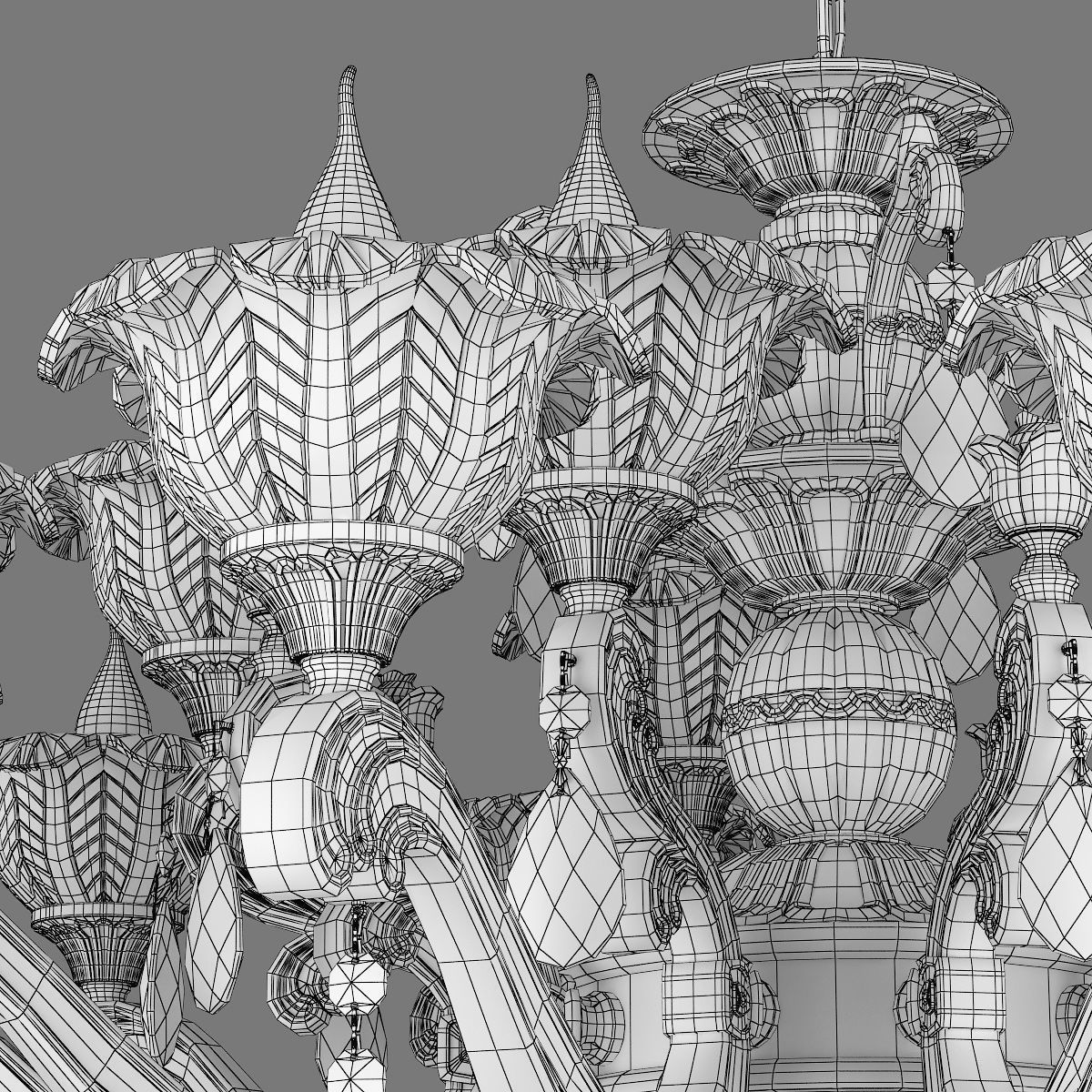 MD 55177-10-5 Osgona Chandelier 3D model_7