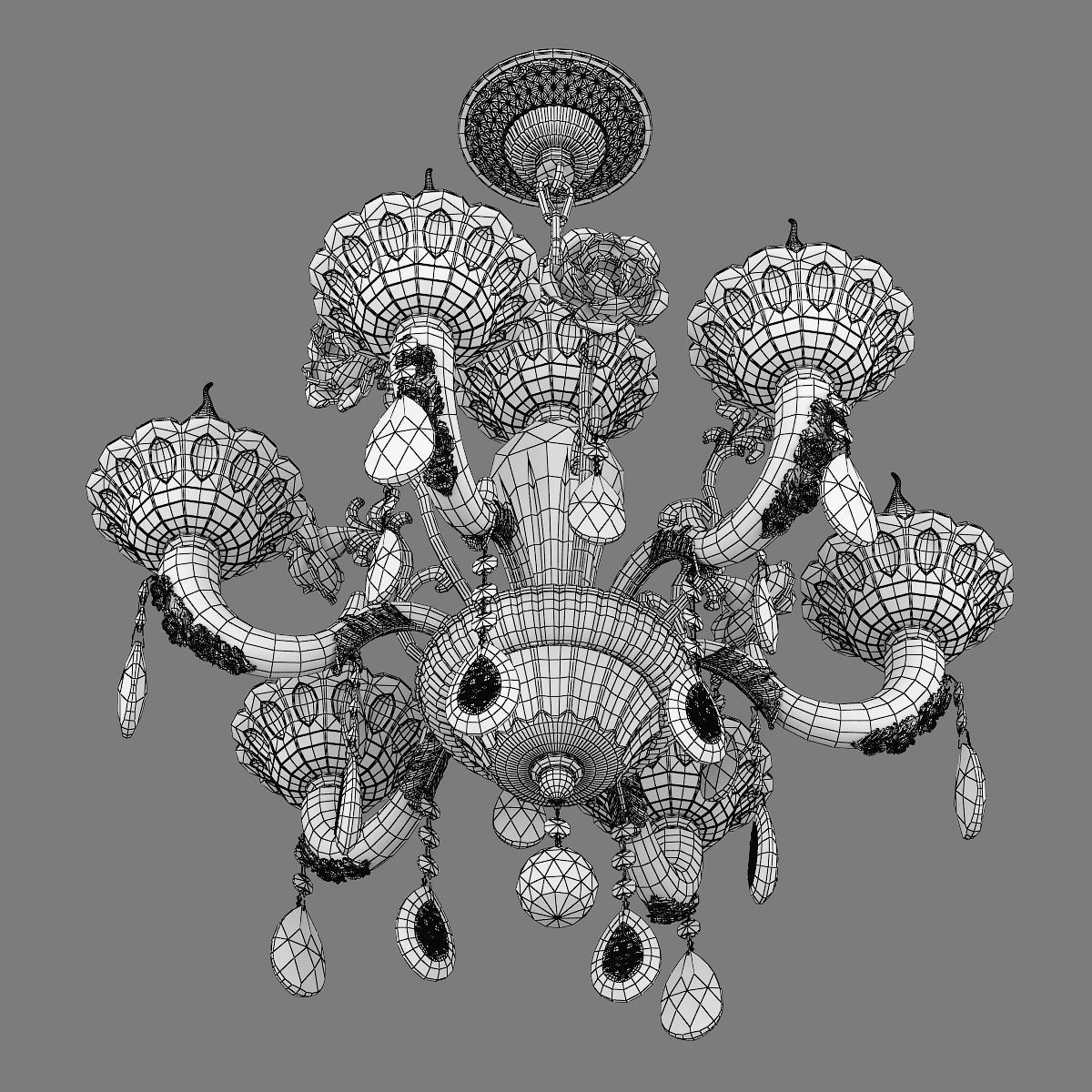 MD 32661-6 Osgona Chandelier 3D model_5