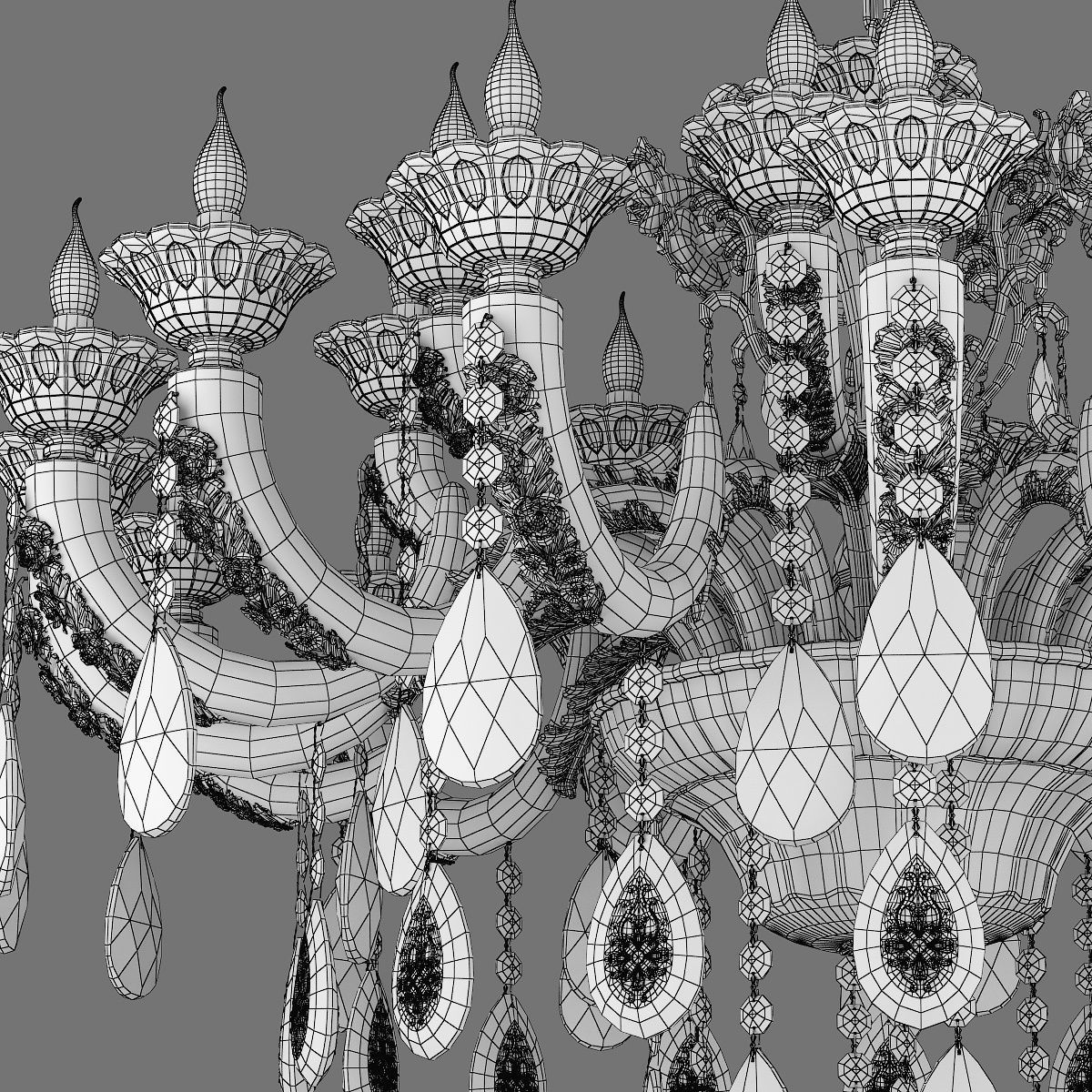 MD 32661-16-8 Osgona Chandelier 3D model_6