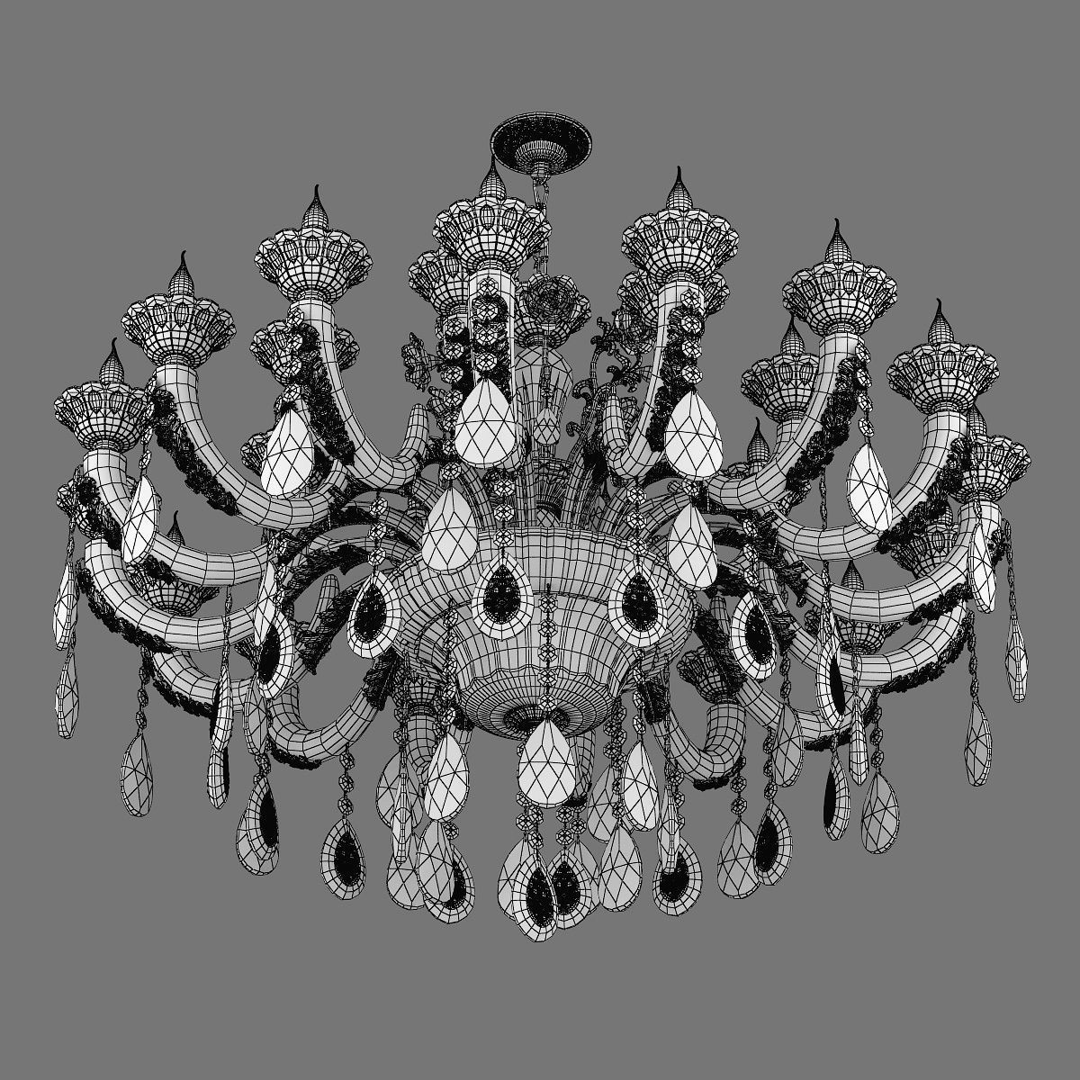 MD 32661-16-8 Osgona Chandelier 3D model_5