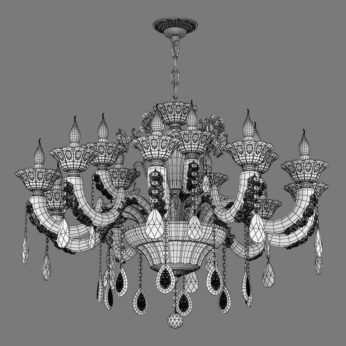 MD 32661-10-5 Osgona Chandelier 3D model_4