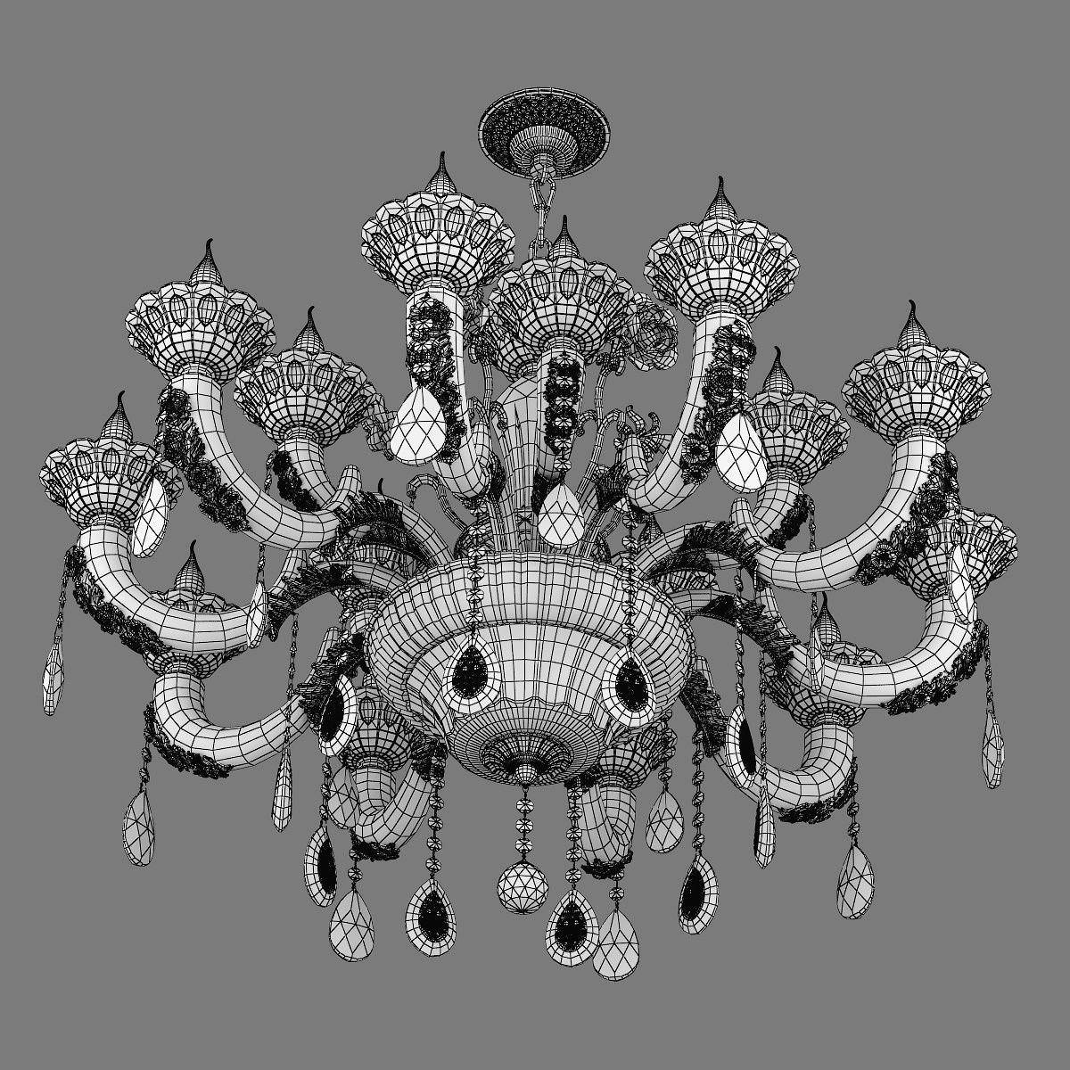 MD 32661-10-5 Osgona Chandelier 3D model_5