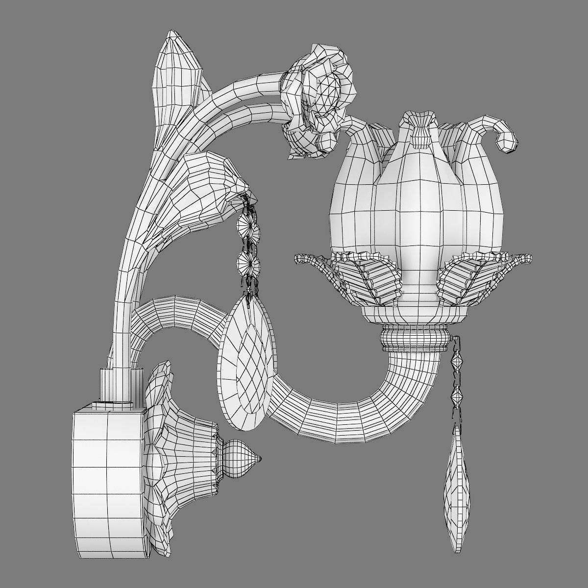 MB 3255-1 Osgona Sconce 3D model_7