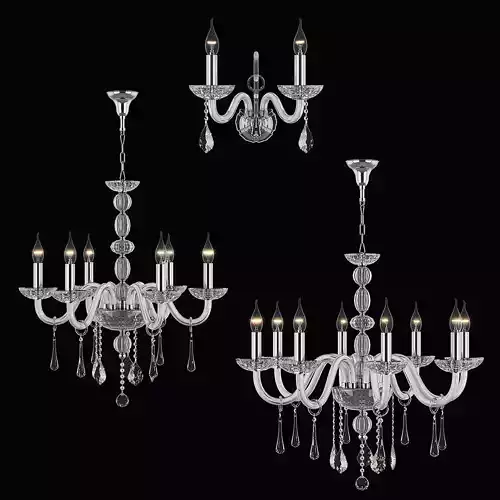 Crista Osgona Collection chandeliers and sconce 3D model