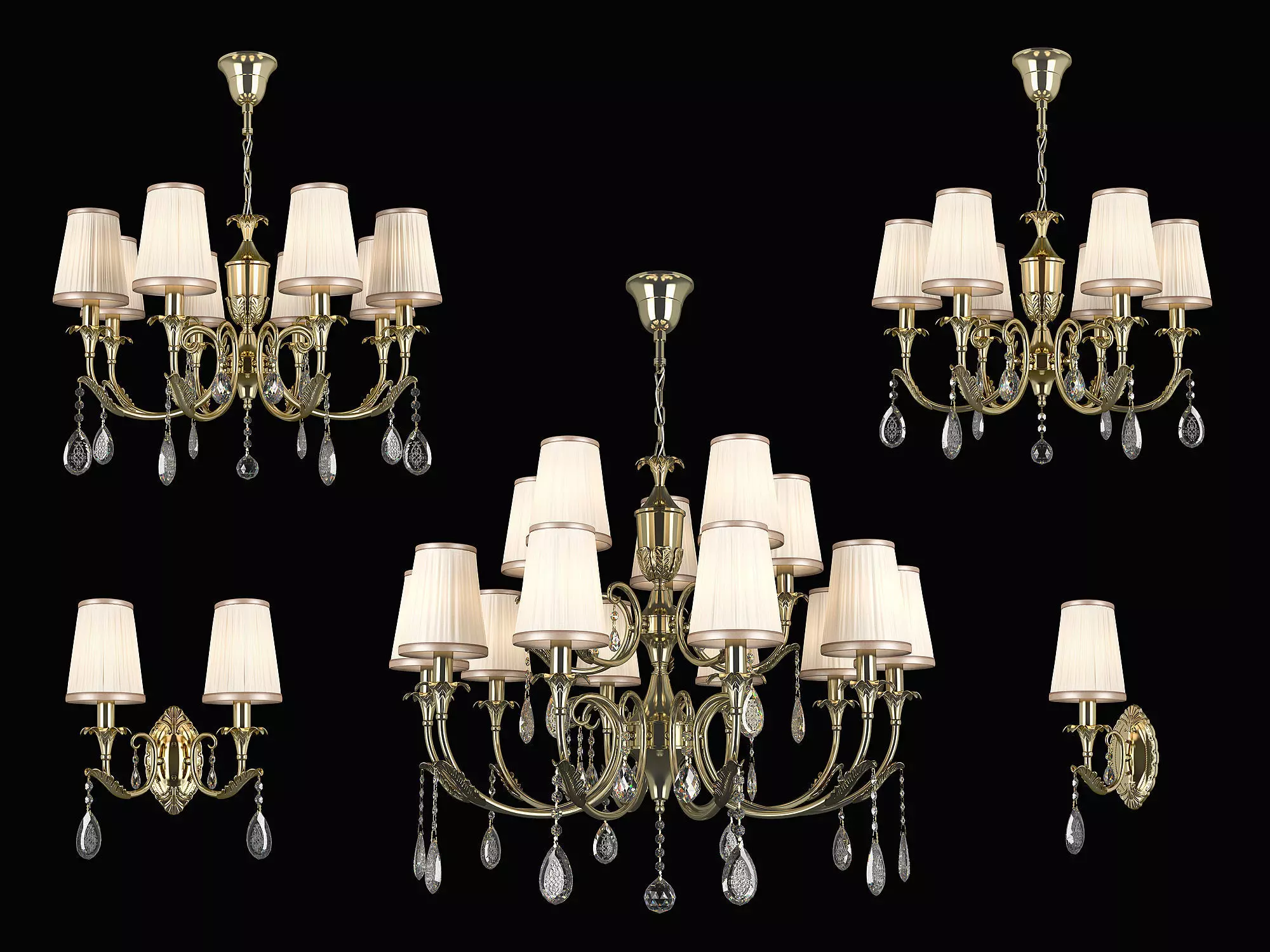 691 Cappa Gold Osgona Collection 3D model