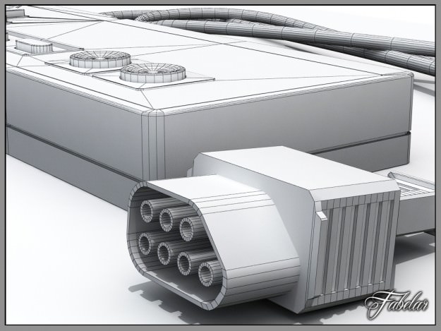 NES controller 3D model_4