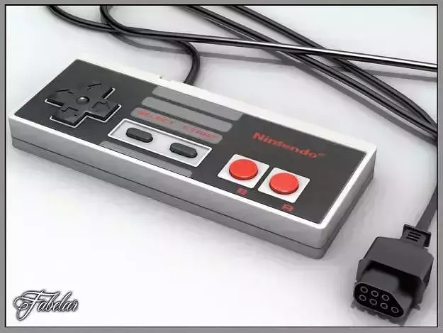 NES controller 3D model
