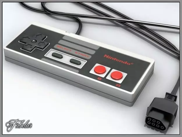 NES controller 3D model_0