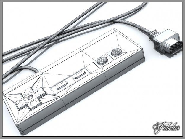NES controller 3D model_3