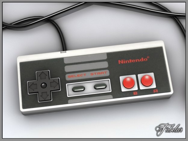 NES controller 3D model_1