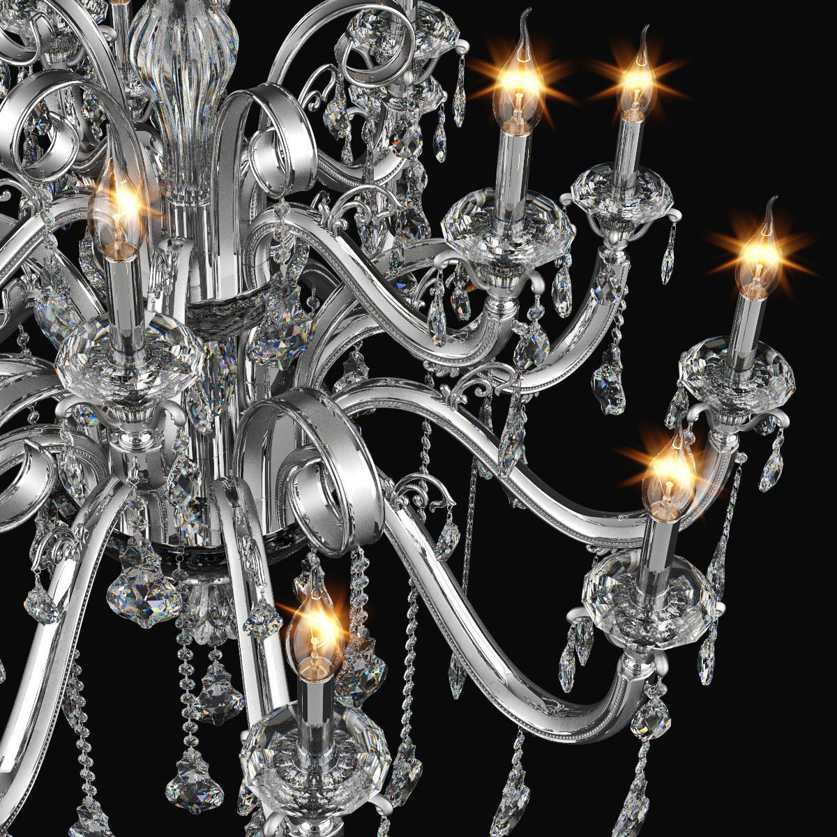 788154 Lusso Osgona Chandelier 3D model_2