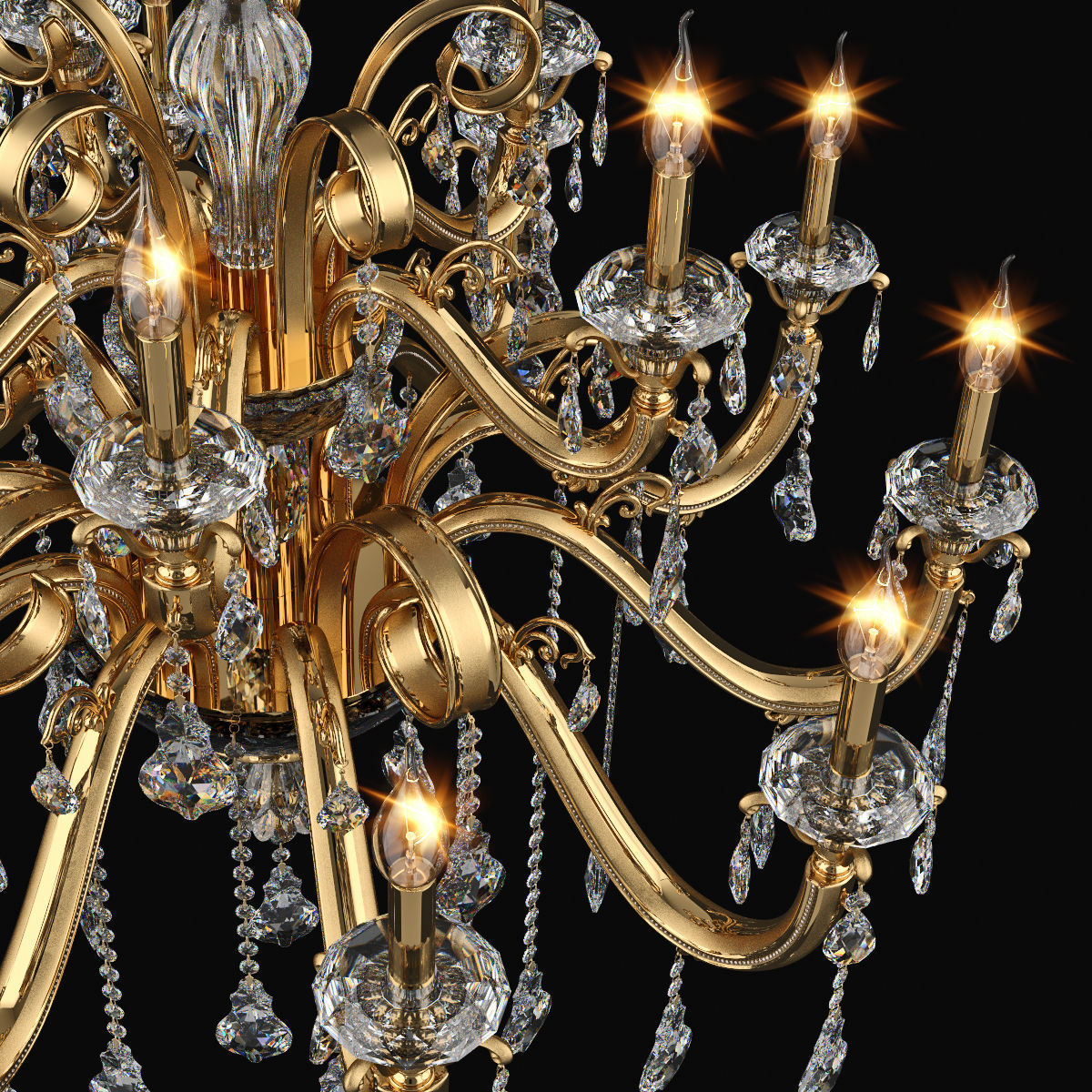 788152 Lusso Osgona Chandelier 3D model_2