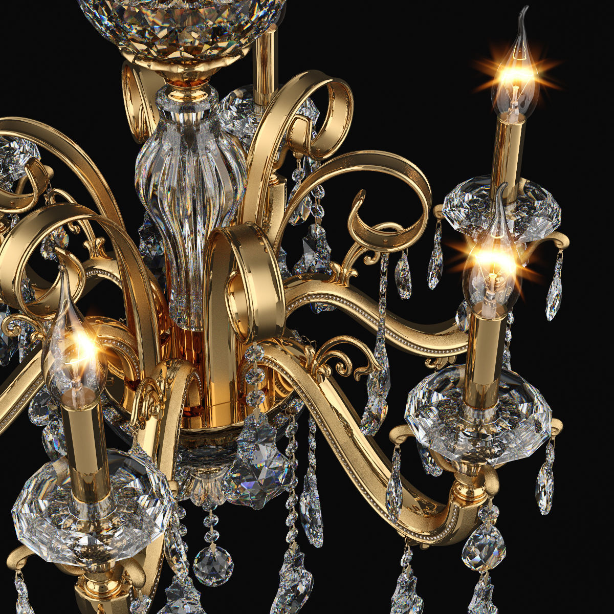 788062 Lusso Osgona Chandelier 3D model_2