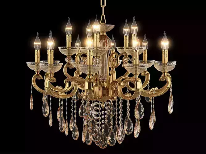 727152 Zar Osgona Chandelier 3D model