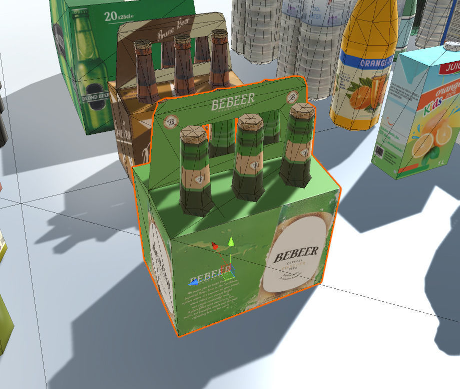 Drink products with LOD Low-poly 3D model_6