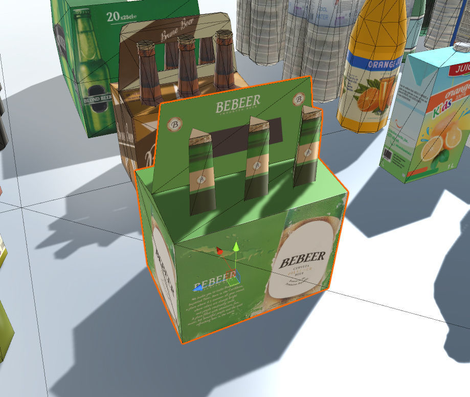 Drink products with LOD Low-poly 3D model_7