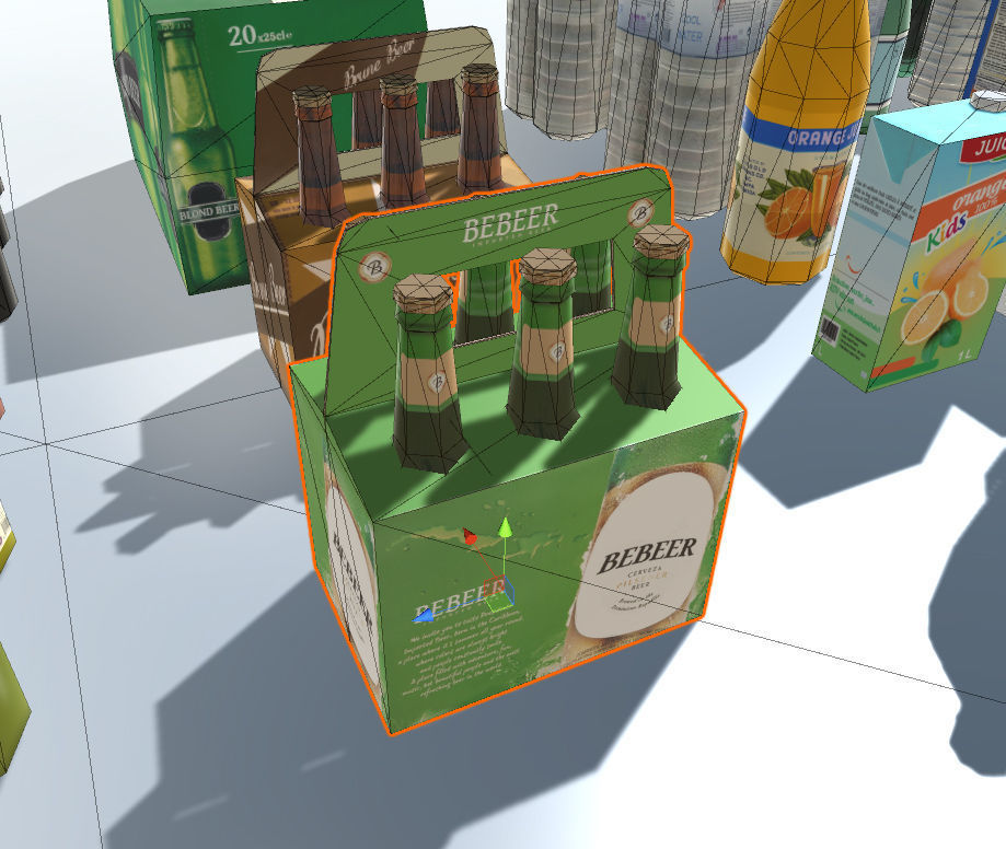 Drink products with LOD Low-poly 3D model_5