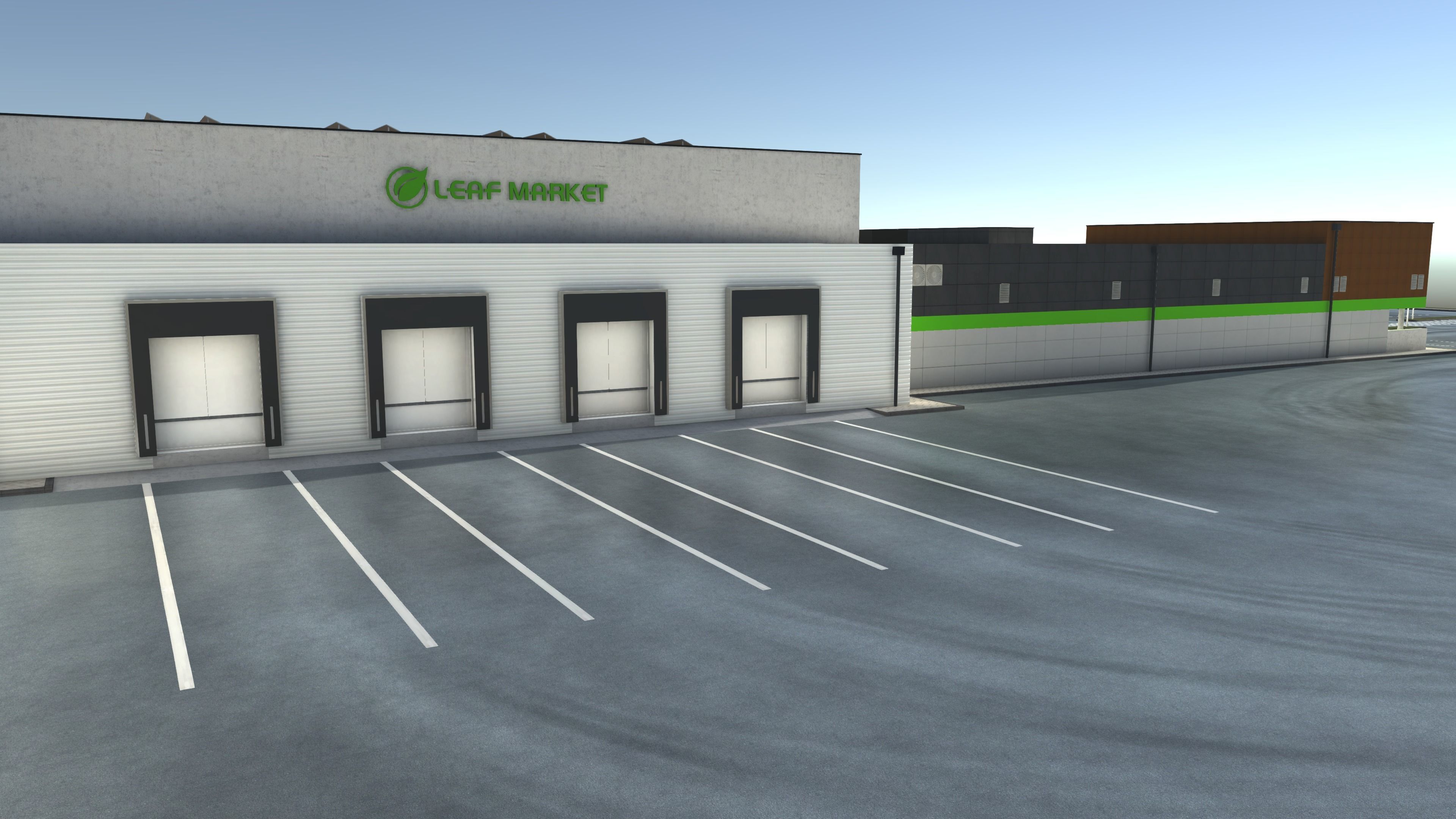 Complet Supermarket with LOD Low-poly 3D model_10