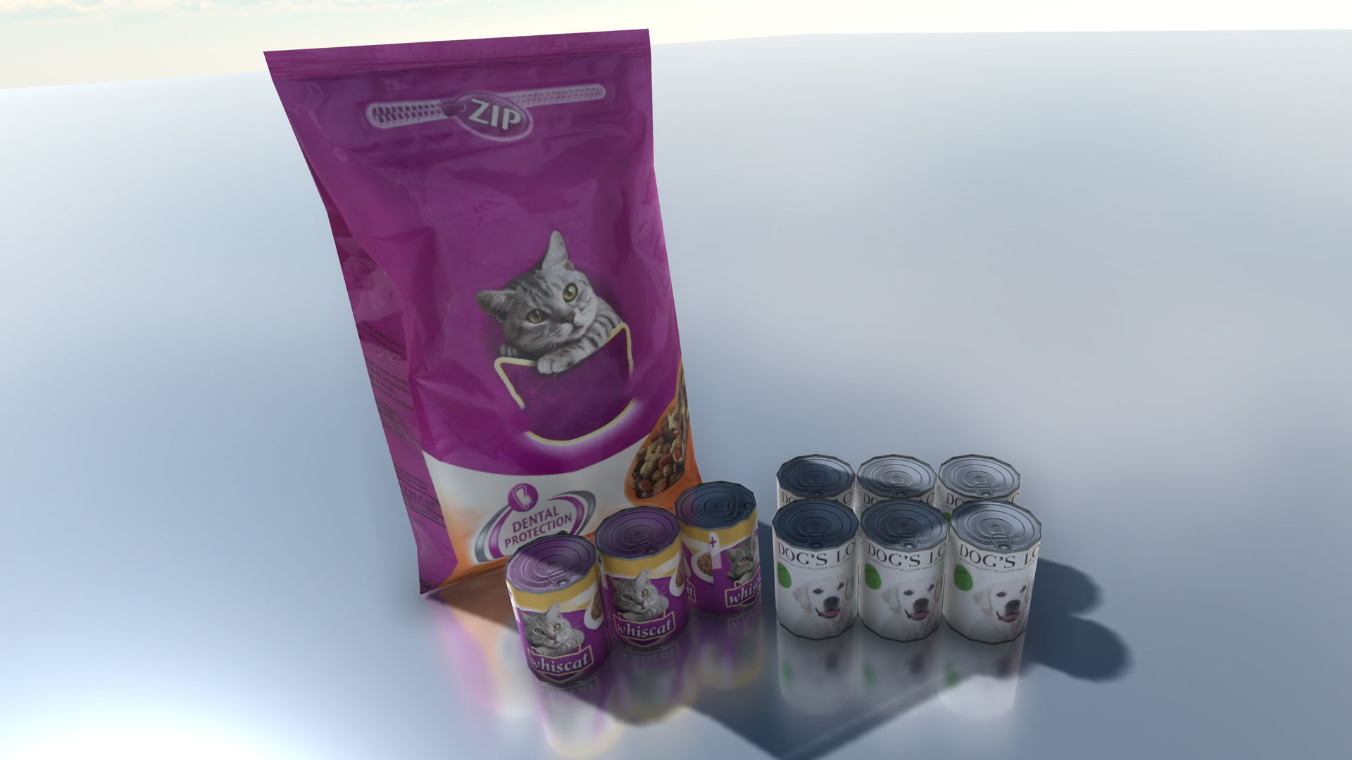 Complet Supermarket with LOD Low-poly 3D model_50