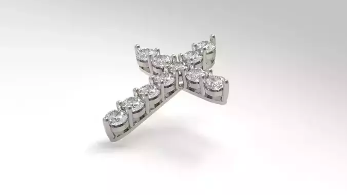 Luxury Diamonds Cross multiple sizes Pack 3D print model