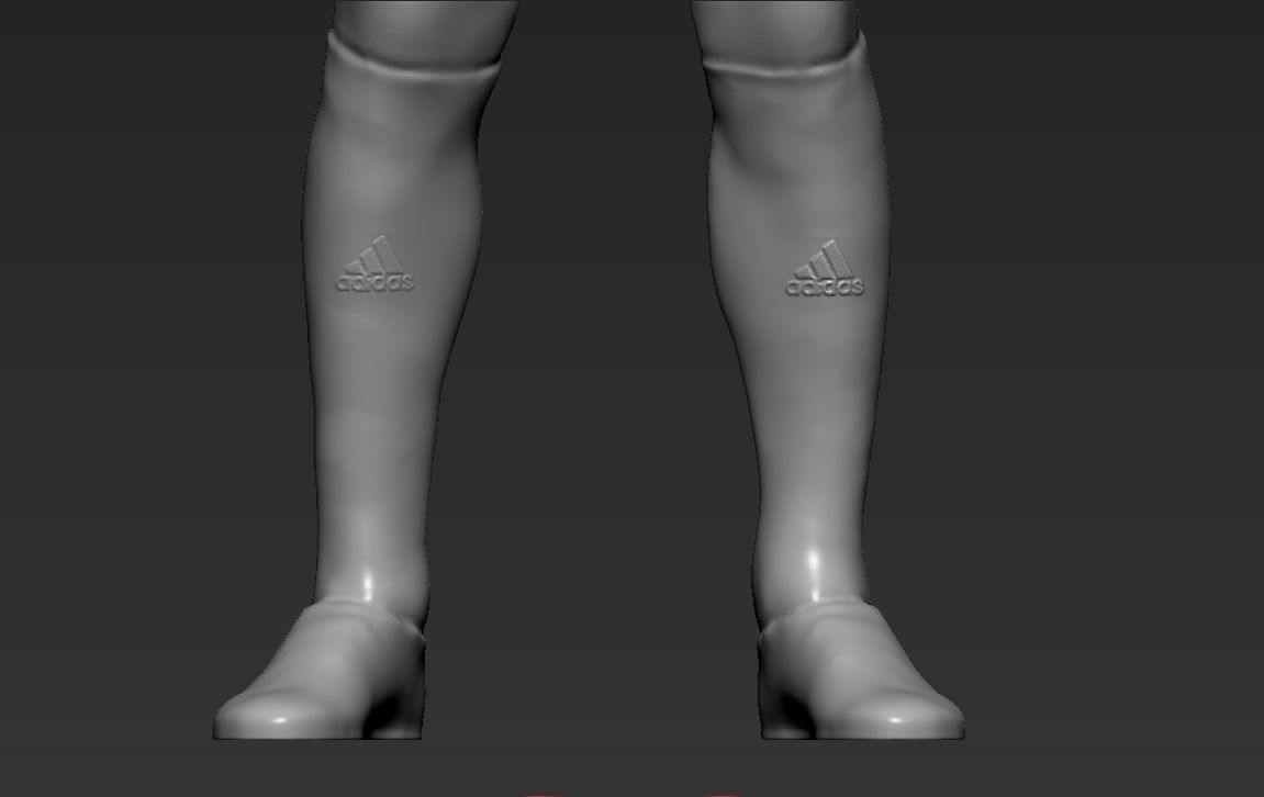 David Beckham 3D printing ready stl obj formats 3D print model_30