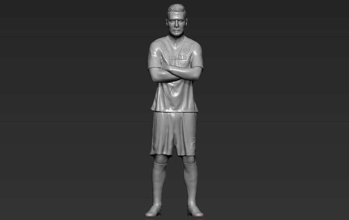 David Beckham 3D printing ready stl obj formats 3D print model_1