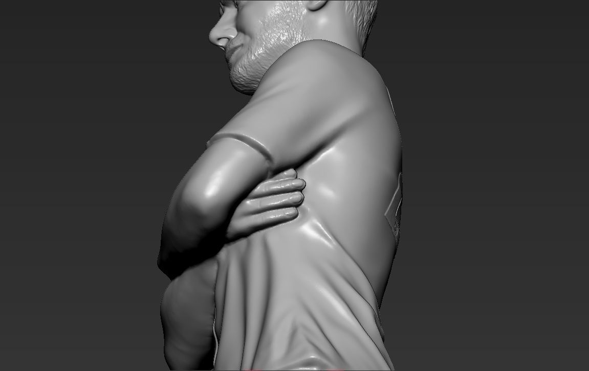 David Beckham 3D printing ready stl obj formats 3D print model_23