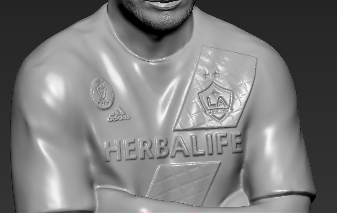 David Beckham 3D printing ready stl obj formats 3D print model_25
