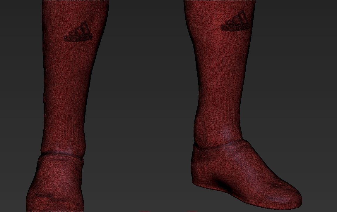 David Beckham 3D printing ready stl obj formats 3D print model_33