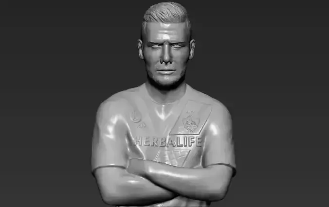 David Beckham 3D printing ready stl obj formats 3D print model