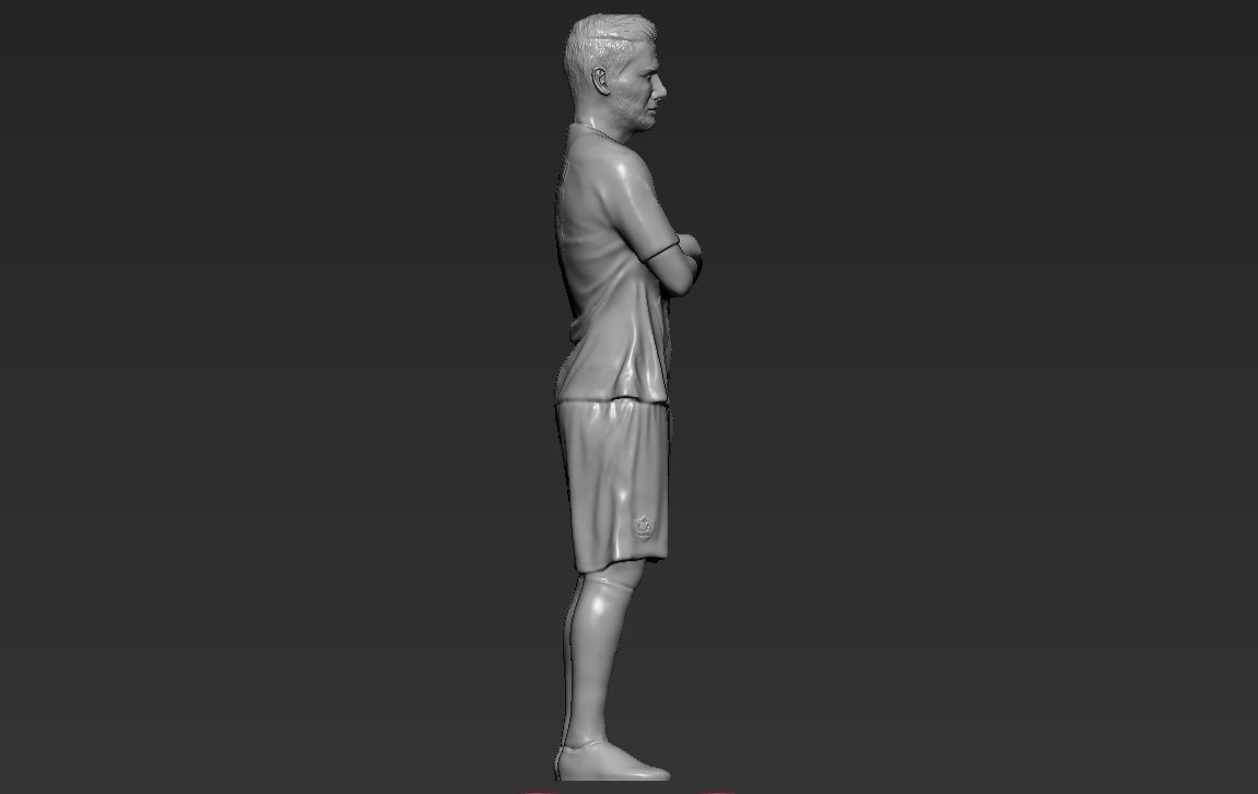 David Beckham 3D printing ready stl obj formats 3D print model_6