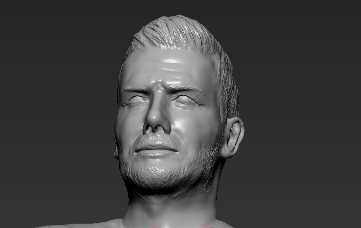 David Beckham 3D printing ready stl obj formats 3D print model_27