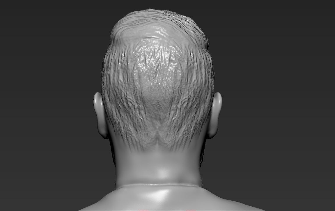 David Beckham 3D printing ready stl obj formats 3D print model_17