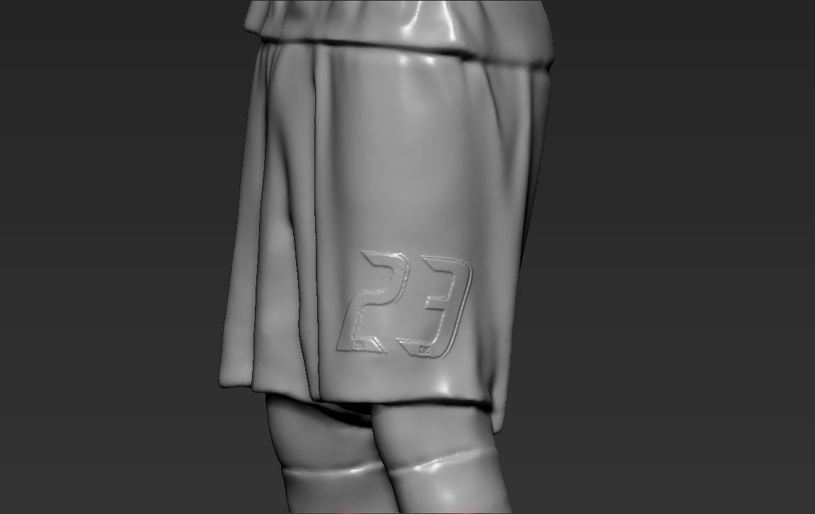 David Beckham 3D printing ready stl obj formats 3D print model_29