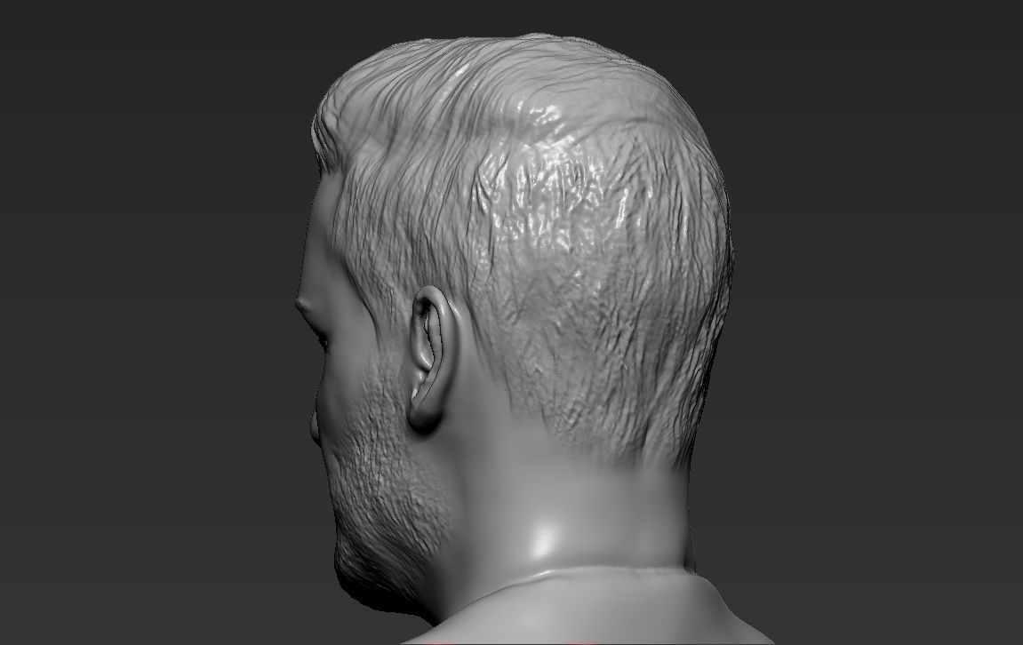 David Beckham 3D printing ready stl obj formats 3D print model_19