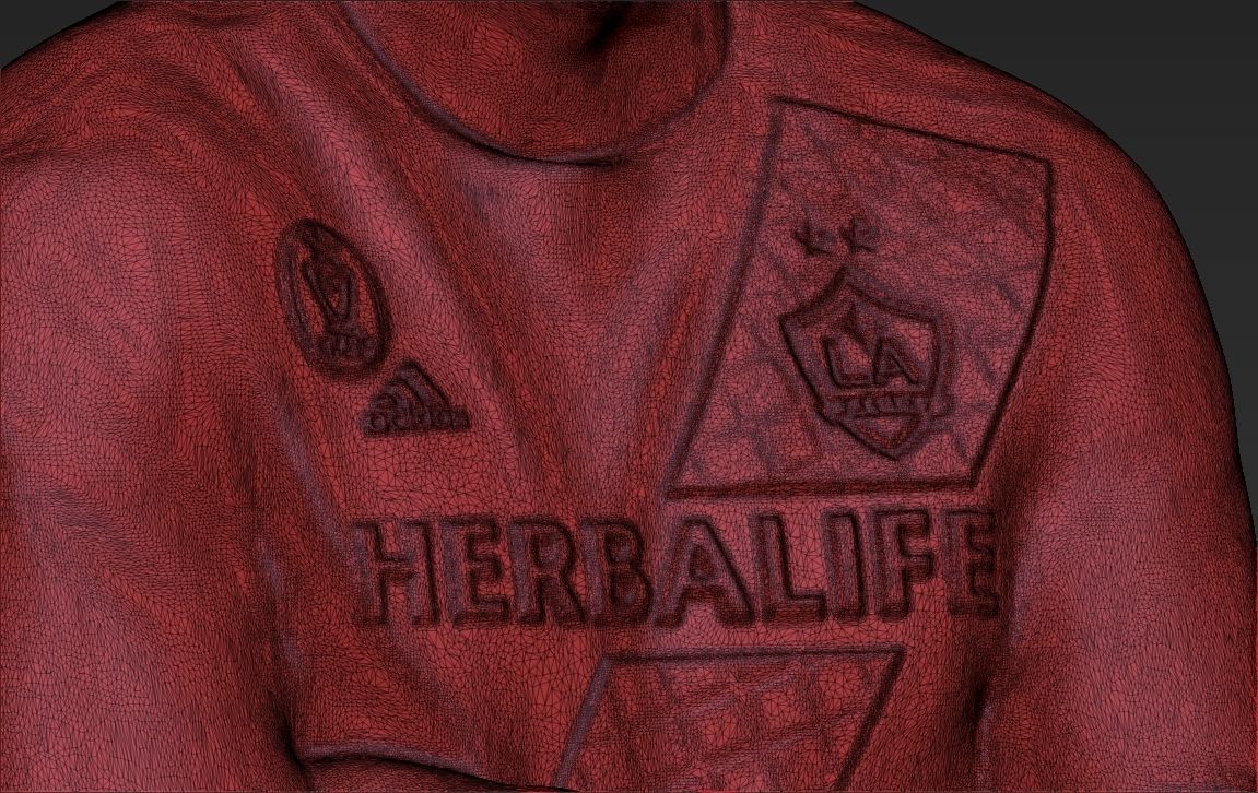 David Beckham 3D printing ready stl obj formats 3D print model_35