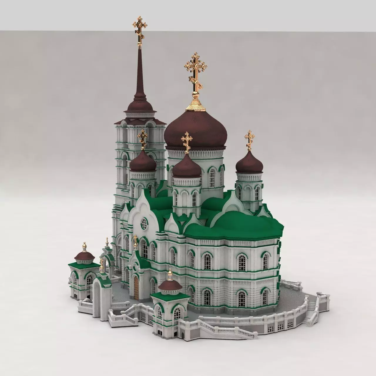 Annunciation Cathedral  Voronezh 3D print model_0