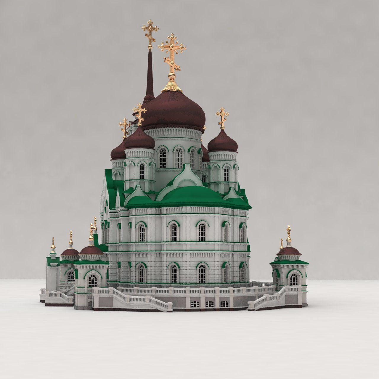 Annunciation Cathedral  Voronezh 3D print model_6