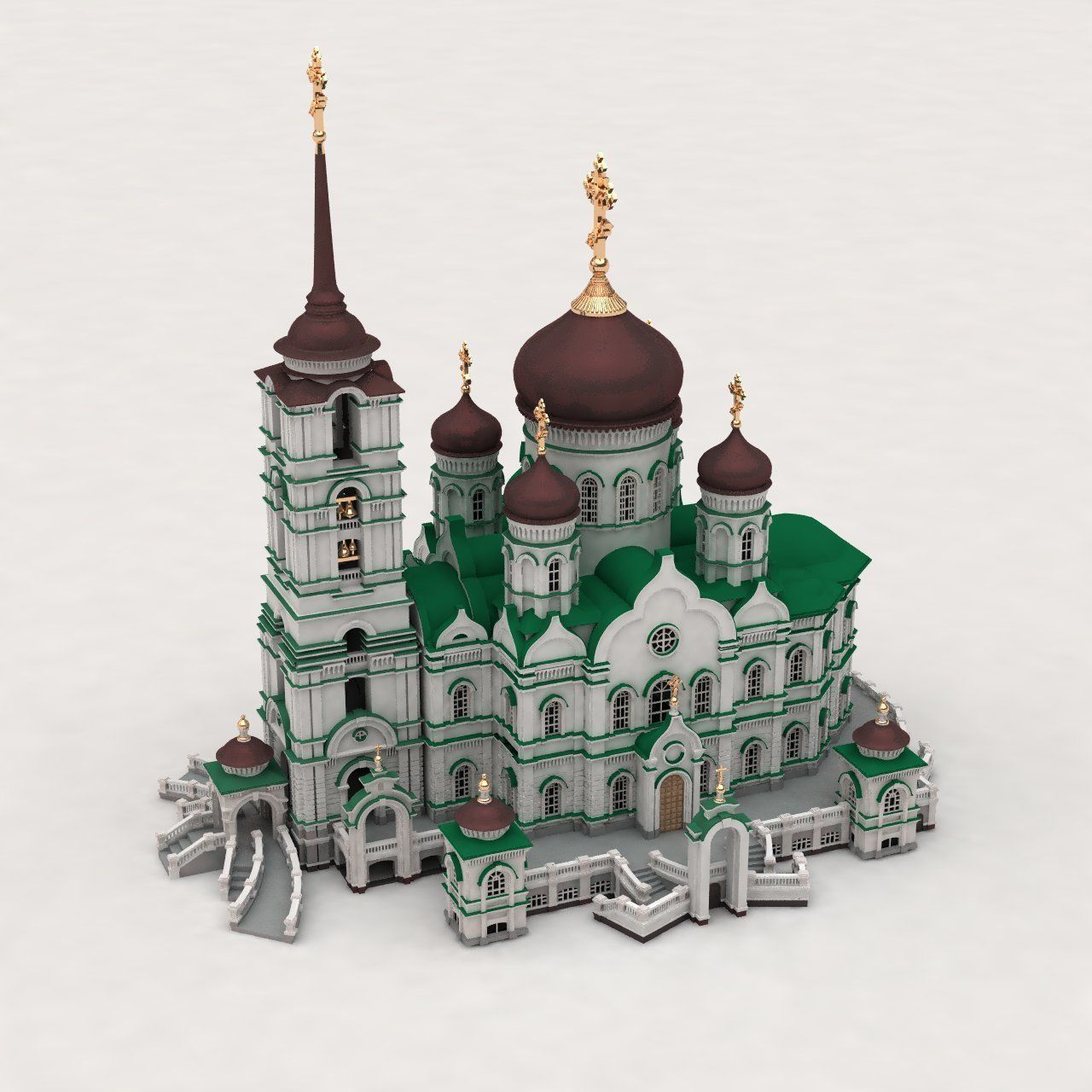 Annunciation Cathedral  Voronezh 3D print model_5
