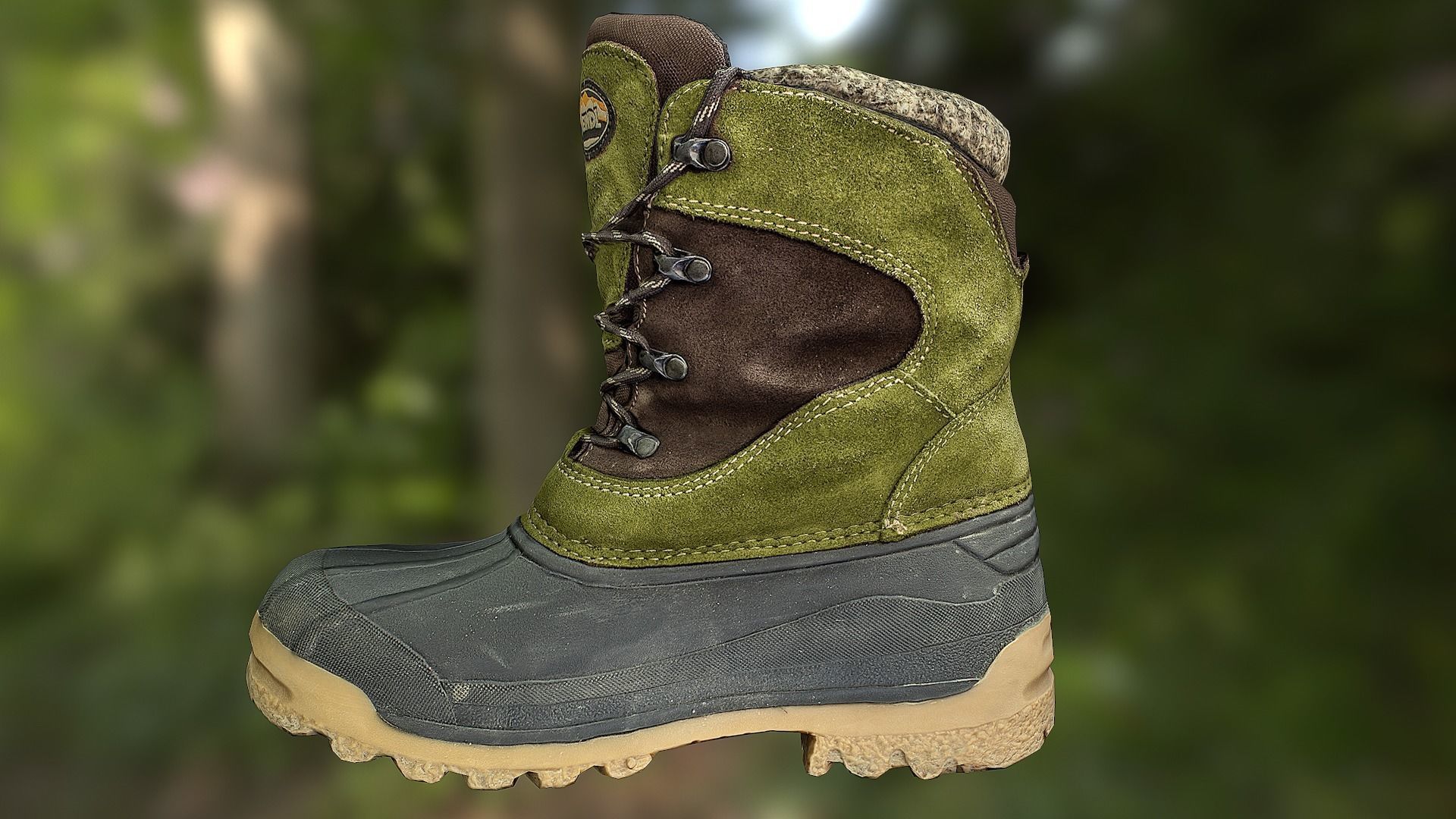 Boot 3D model low poly - footwear Low-poly 3D model_5