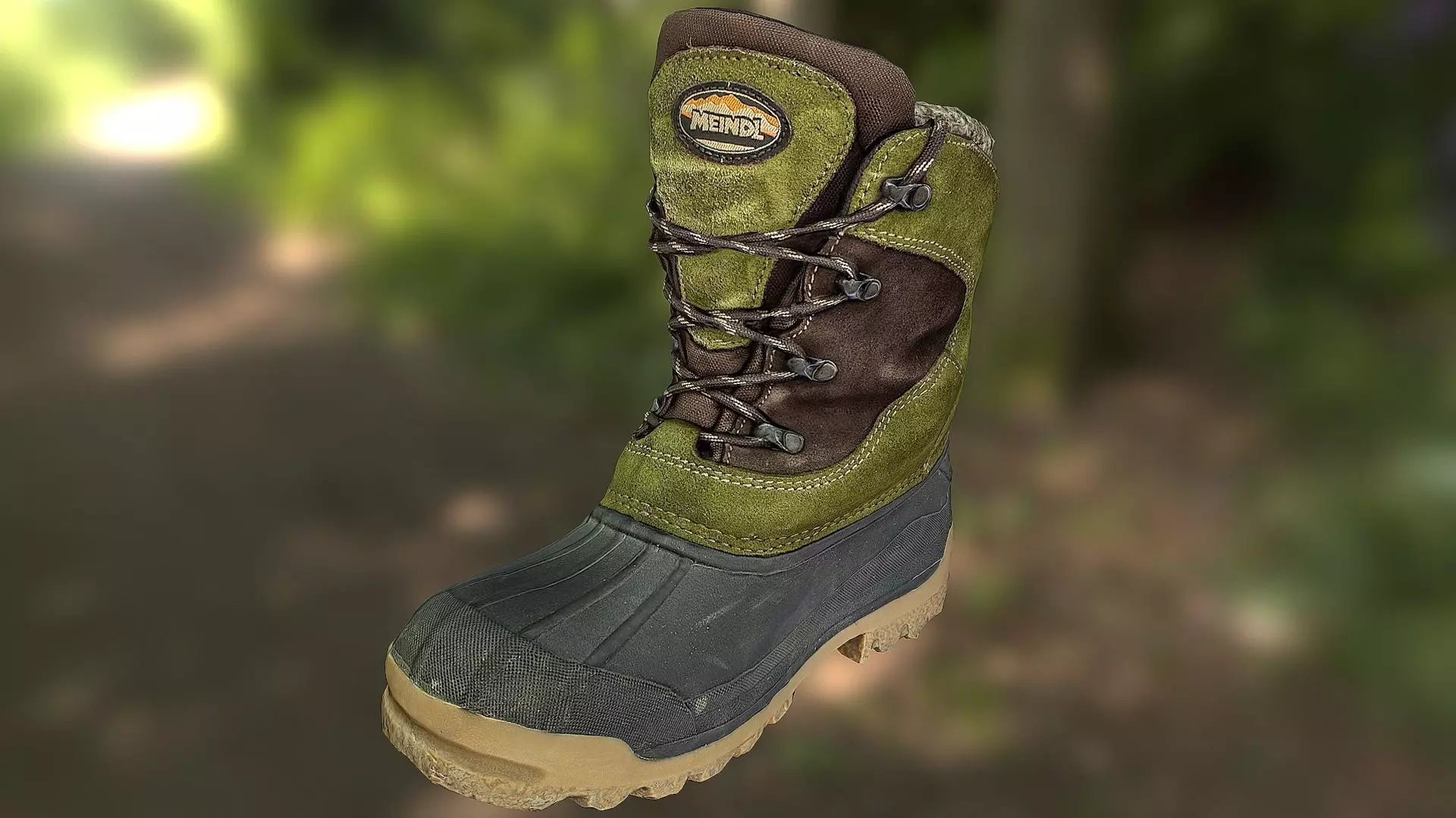 Boot 3D model low poly - footwear Low-poly 3D model_0