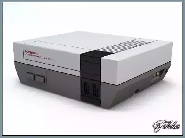 NES console only 3D model