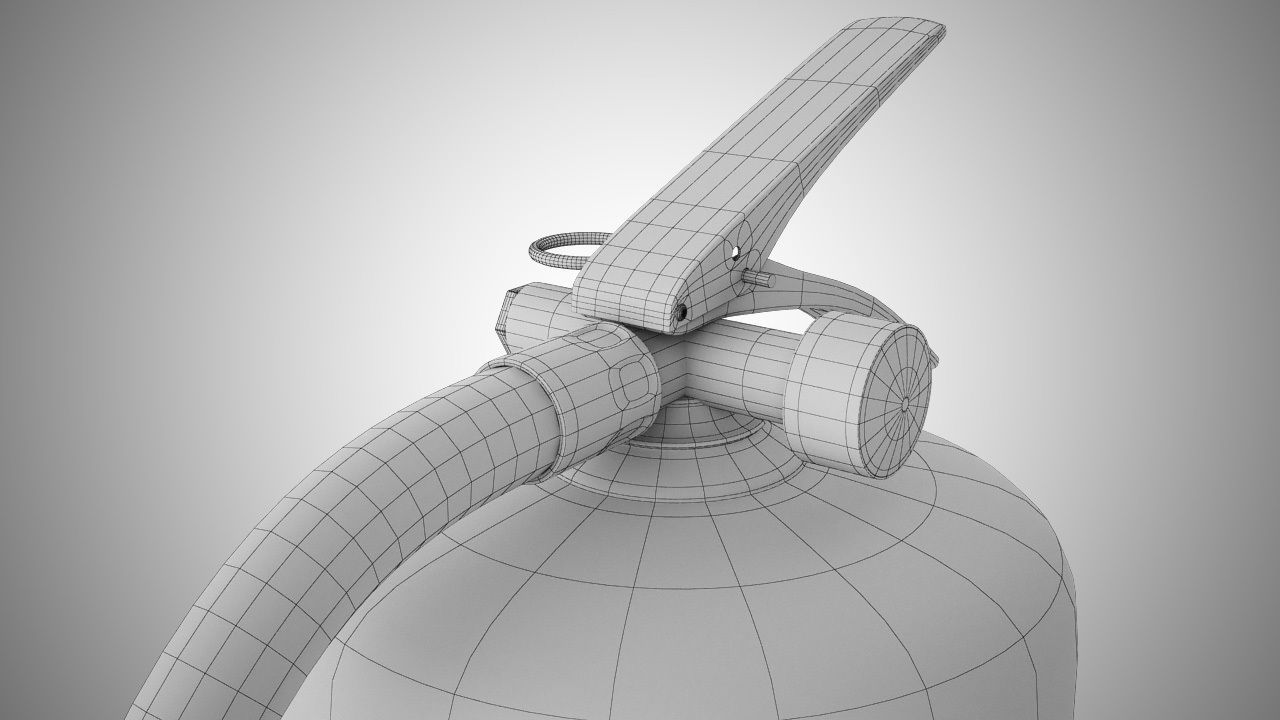 Fire Extinguisher 3D model_4