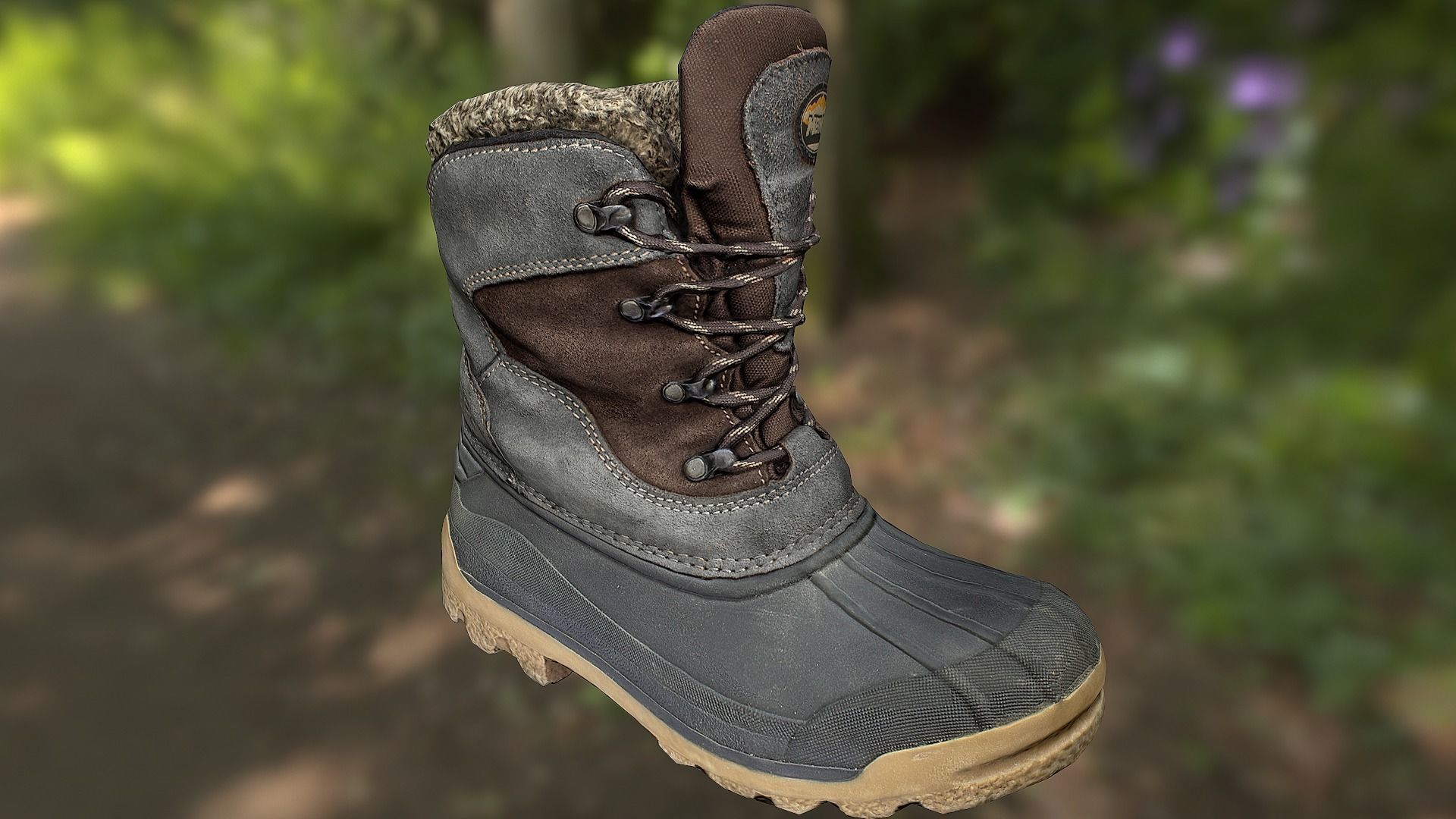 Boot 3D model low poly footwear Low-poly 3D model_1