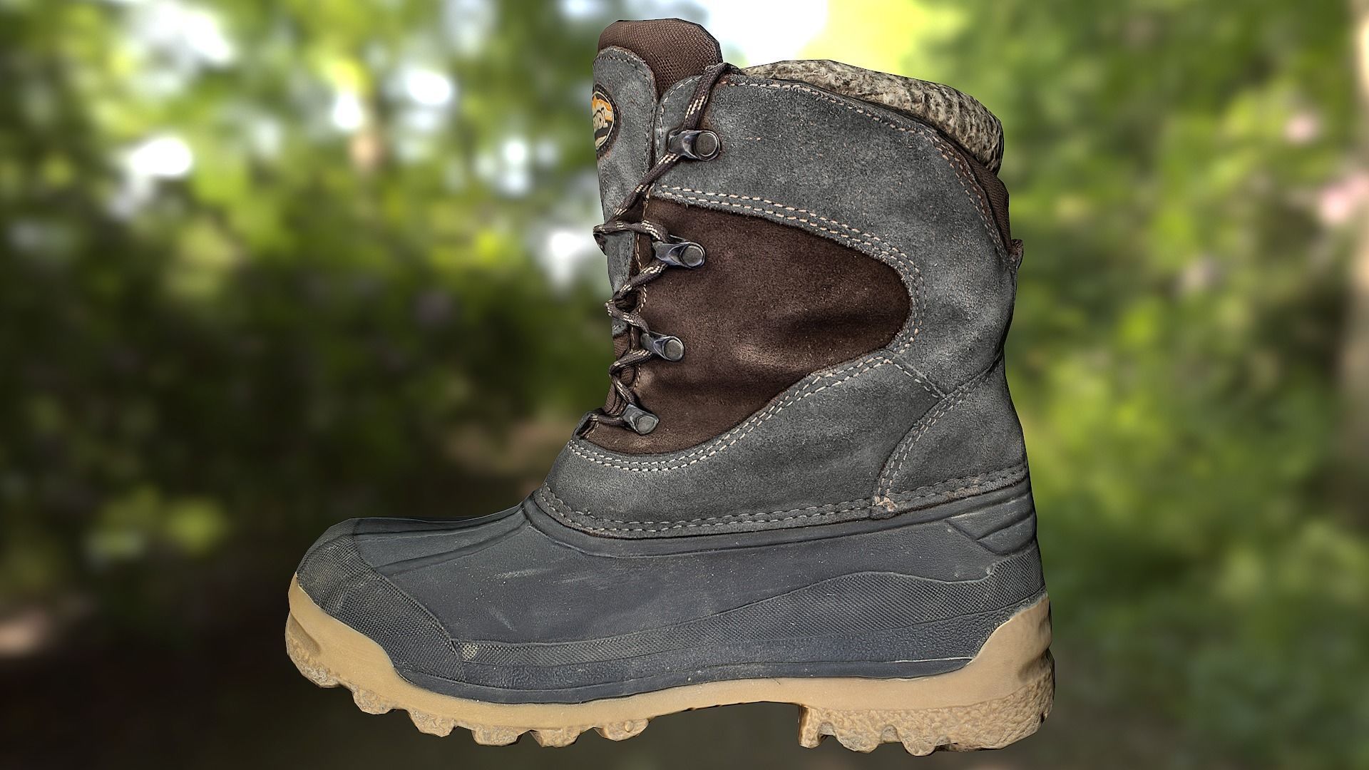 Boot 3D model low poly footwear Low-poly 3D model_5
