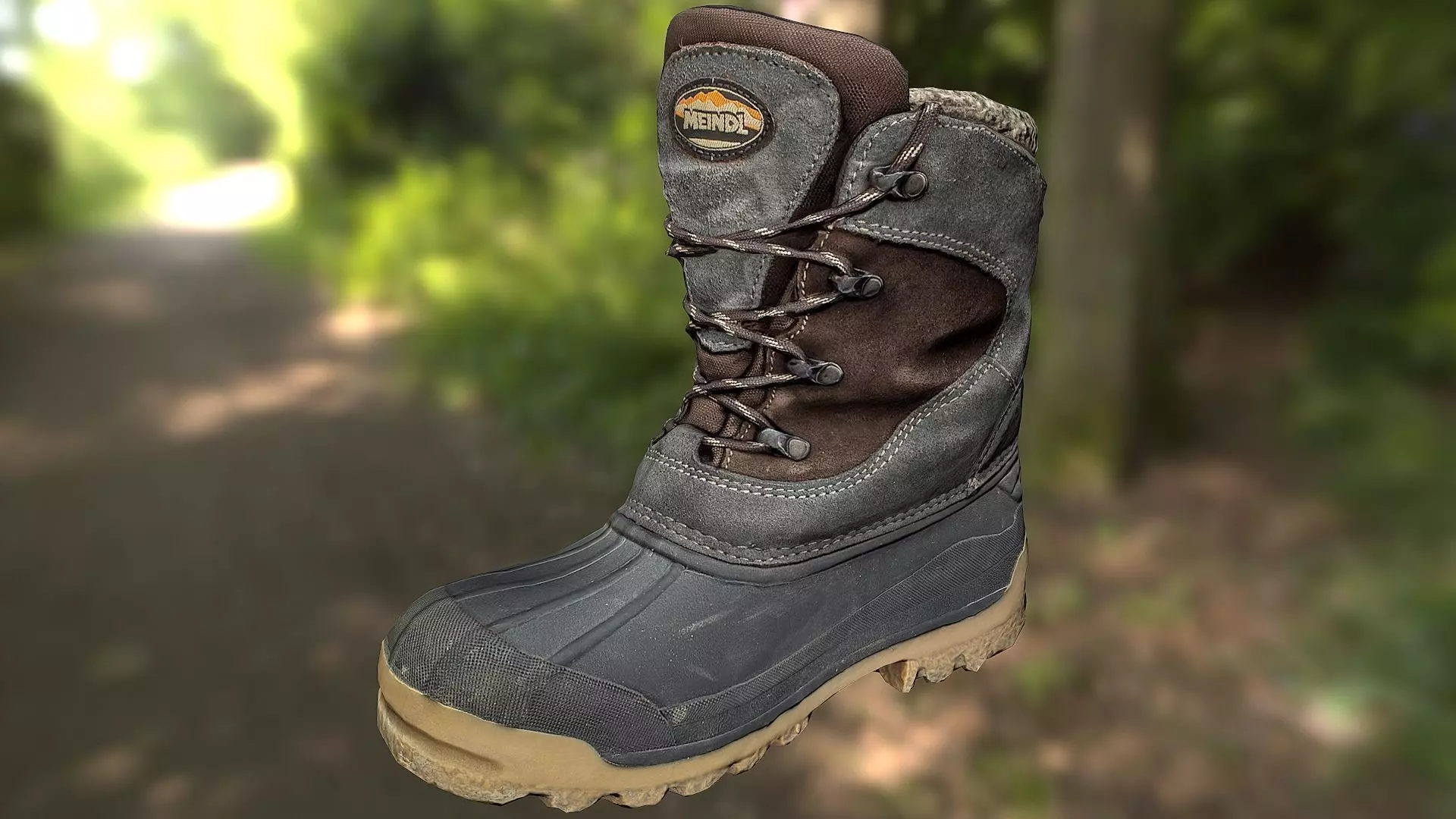 Boot 3D model low poly footwear Low-poly 3D model_0