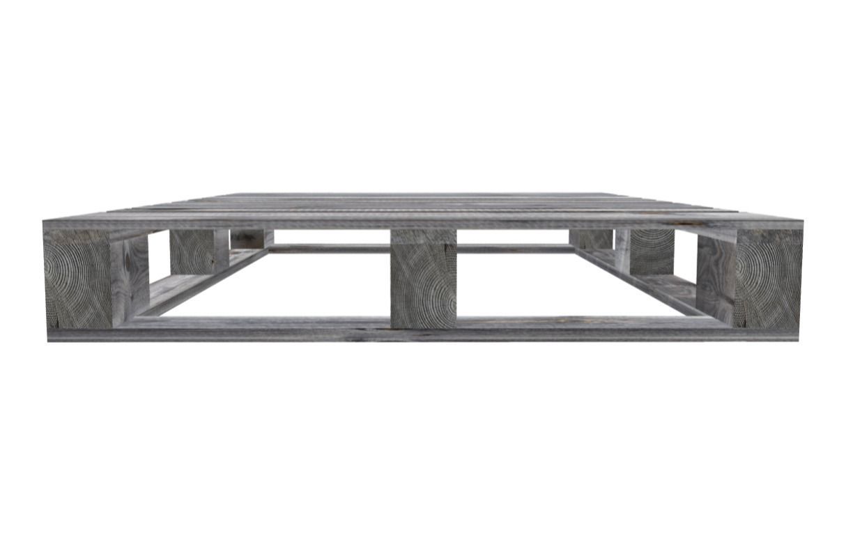 Low-Poly Weathered Wood Pallet Low-poly 3D model_5