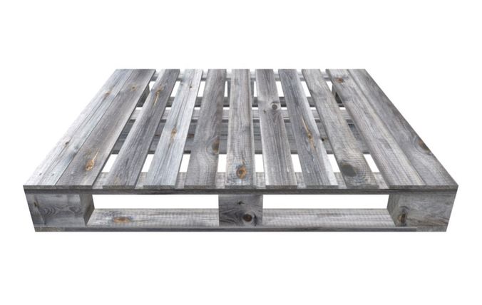 Low-Poly Weathered Wood Pallet Low-poly 3D model