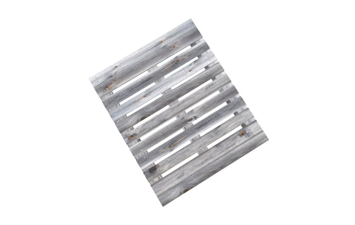 Low-Poly Weathered Wood Pallet Low-poly 3D model_7