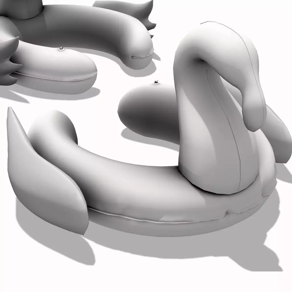 Duck Swim Floaty Toy 3D model_0